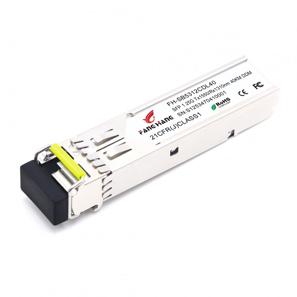 FH-SB5312CDL40, 40 км SFP модуль WDM, 1.25 G, TX 1550 нм, RX 1310 нм, LC, DDM