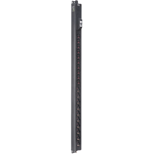 ITK BASE PDU вертикальный PV1111 25U 1 фаза 16А 10 розеток SCHUKO (немецкий стандарт) + 10 розеток C13 кабель 2,6м вилка SCHUKO (немецкий стандарт)