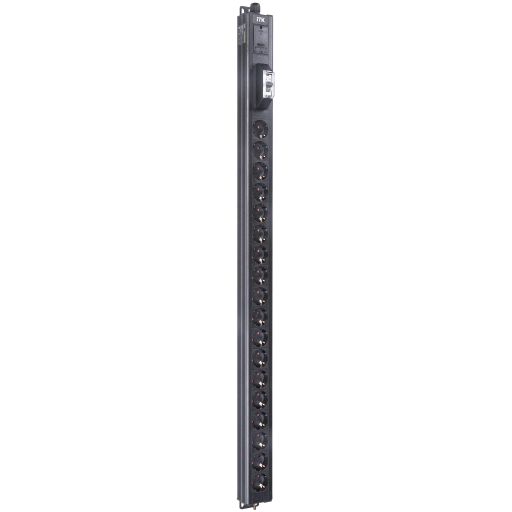 ITK BASE PDU вертикальный PV0111 24U 1 фаза 16А 18 розеток SCHUKO (немецкий стандарт) кабель 2,6м вилка SCHUKO (немецкий стандарт)