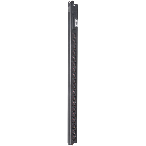 ITK BASE PDU вертикальный PV0111 25U 1 фаза 16А 19 розеток SCHUKO (немецкий стандарт) кабель 2,6м вилка SCHUKO (немецкий стандарт)