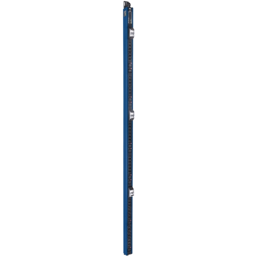 ITK BASE PDU вертикальный PV1113 45U 3 фазы 32А 38 розеток C13 + 10 розеток C19 с клеммной колодкой и кабелем 6м вилка IEC60309 (промышленная) синий
