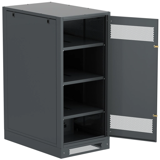 ITK LINEA B Шкаф аккумуляторный (пустой) 1350х600х950мм металлическая дверь черный