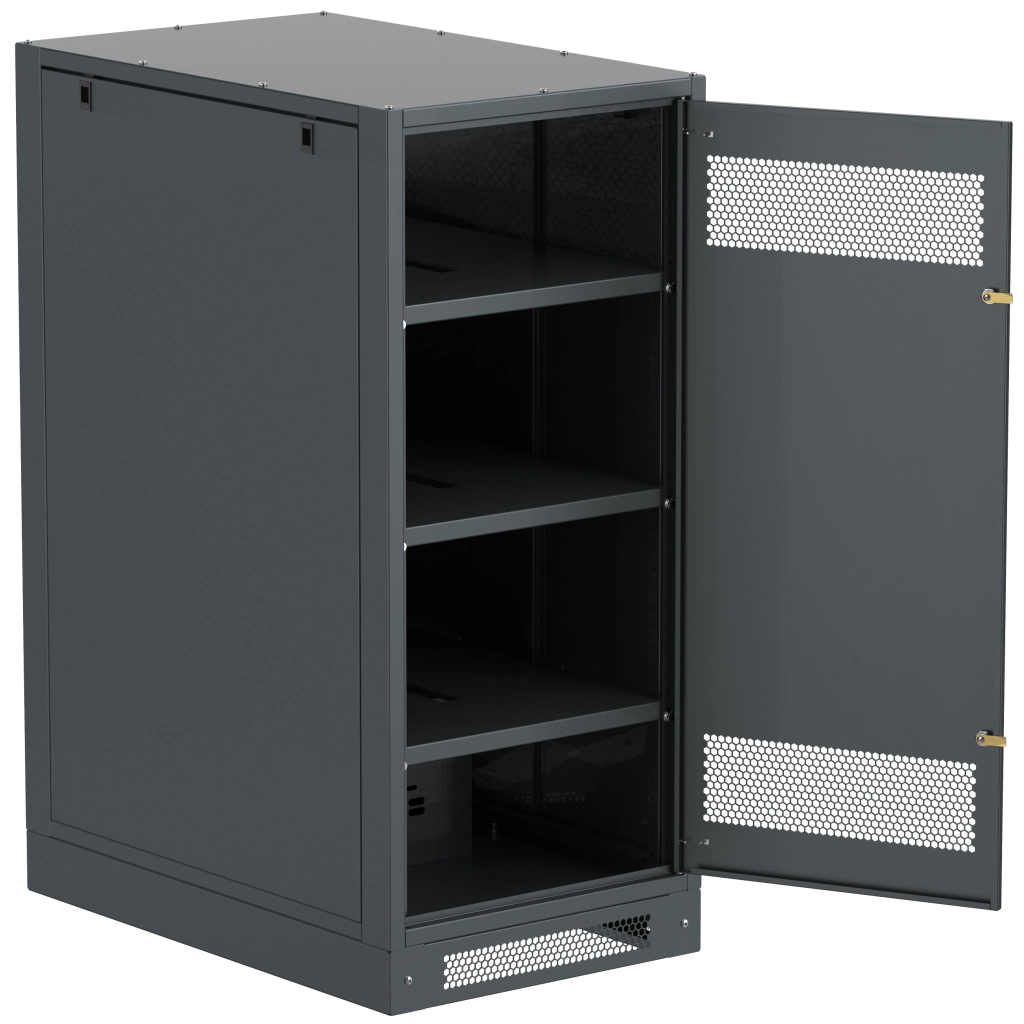 ITK LINEA B Шкаф аккумуляторный (пустой) 1350х600х950мм металлическая дверь черный