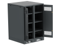 ITK LINEA B Шкаф аккумуляторный (пустой) 1350х900х950мм двустворчатая металлическая дверь черный