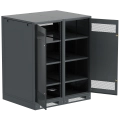 ITK LINEA B Шкаф аккумуляторный (пустой) 1450х1200х950мм двустворчатая металлическая дверь черный