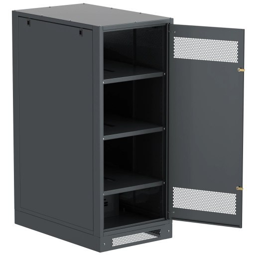 ITK LINEA B Шкаф аккумуляторный (пустой) 1450х600х950мм металлическая дверь черный