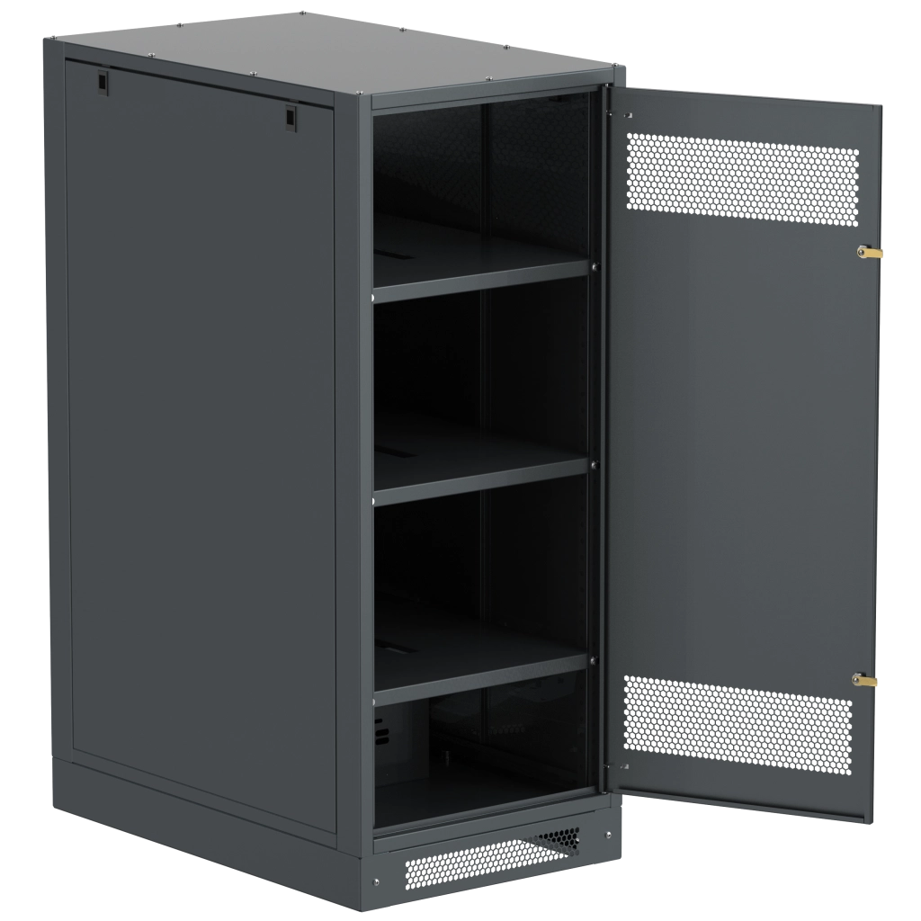 ITK LINEA B Шкаф аккумуляторный (пустой) 1450х600х950мм металлическая дверь черный