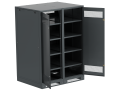 ITK LINEA B Шкаф аккумуляторный (пустой) 1700х1200х950мм двустворчатая металлическая дверь черный