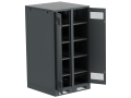 ITK LINEA B Шкаф аккумуляторный (пустой) 1700х900х950мм двустворчатая металлическая дверь черный
