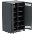 ITK LINEA B Шкаф аккумуляторный (пустой) 2000х1200х950мм двустворчатая металлическая дверь черный