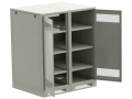 ITK LINEA B Шкаф аккумуляторный (пустой) 1450х1200х950мм двустворчатая металлическая дверь серый