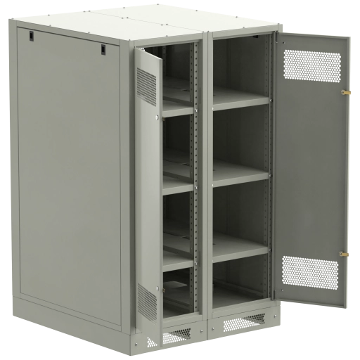 ITK LINEA B Шкаф аккумуляторный (пустой) 1450х900х950мм двустворчатая металлическая дверь серый