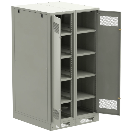 ITK LINEA B Шкаф аккумуляторный (пустой) 1700х900х950мм двустворчатая металлическая дверь серый