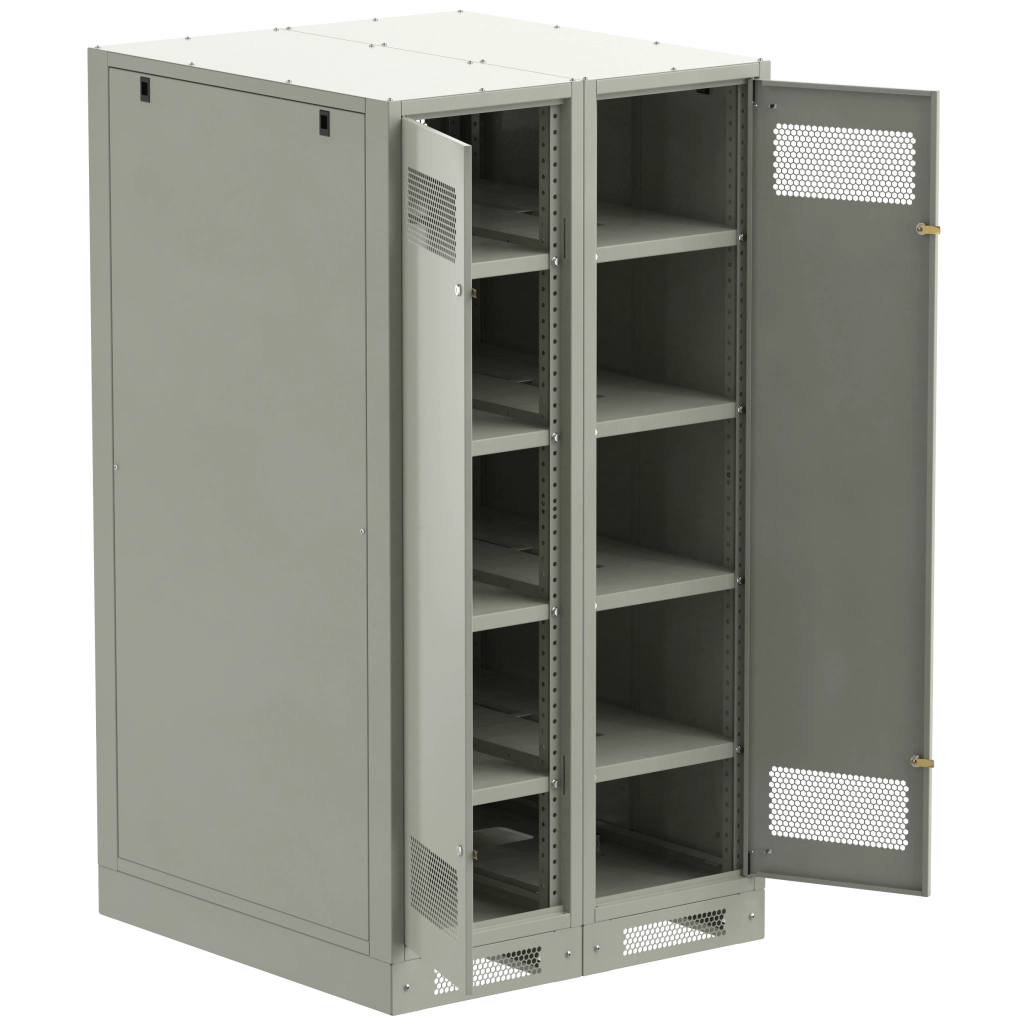 ITK LINEA B Шкаф аккумуляторный (пустой) 1700х900х950мм двустворчатая металлическая дверь серый