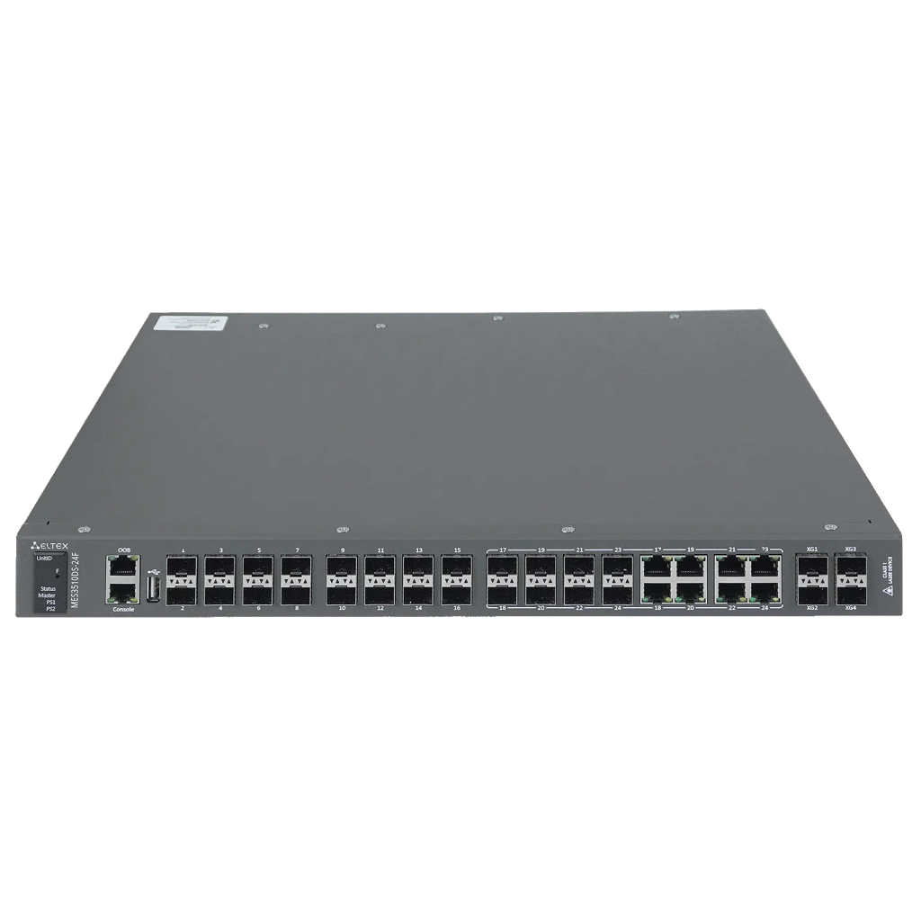 MES3510DS-24F Eltex | Промышленный коммутатор 16x1G SFP, 8x1G Комбо, 4x10G SFP+, OOB