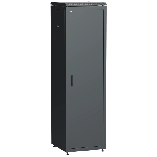 ITK LINEA N Шкаф сетевой 19" 38U 600х800мм металлическая передняя дверь черный