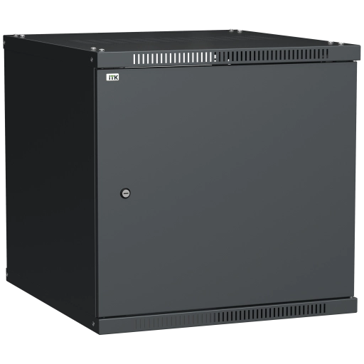 ITK Шкаф LINEA WE 9U 600x650мм дверь металл черный