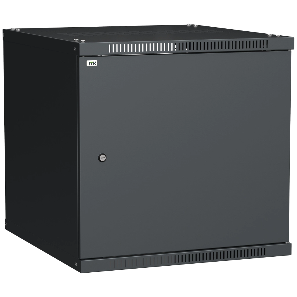 ITK Шкаф LINEA WE 9U 600x650мм дверь металл черный