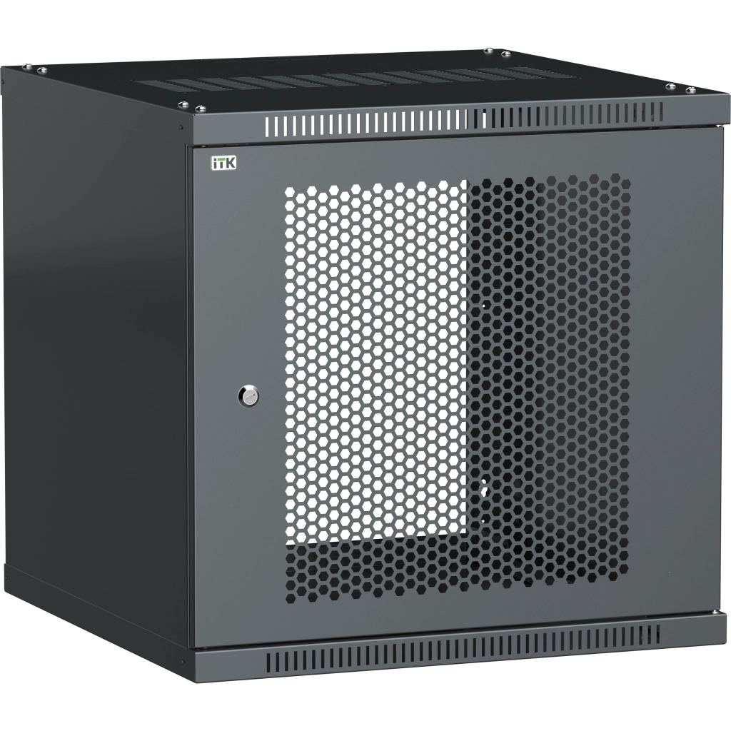 ITK Шкаф LINEA WE 12U 600x650мм дверь перфорированная черный
