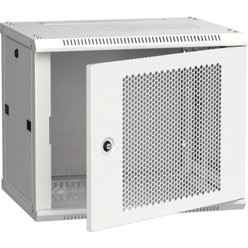 ITK Шкаф LINEA W 9U 600х450мм дверь перфорированная серый RAL7035