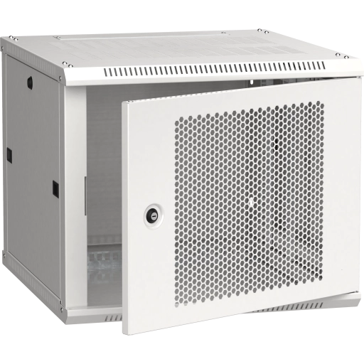 ITK Шкаф LINEA W 9U 600х600мм дверь перфорированная серый RAL7035