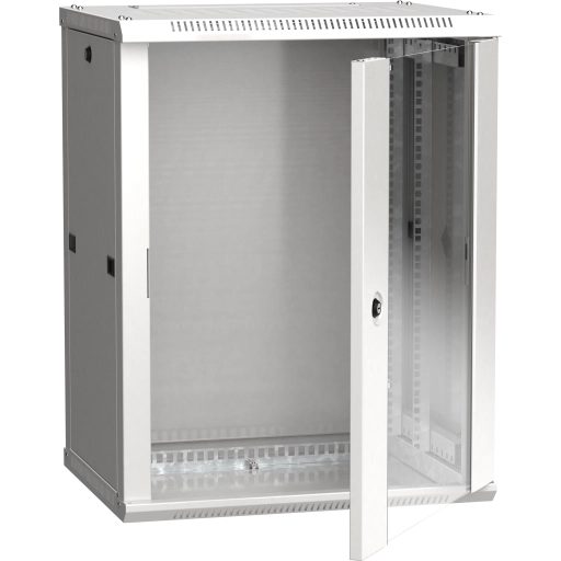 ITK Шкаф LINEA W 12U 600х450мм дверь стекло серый RAL7035