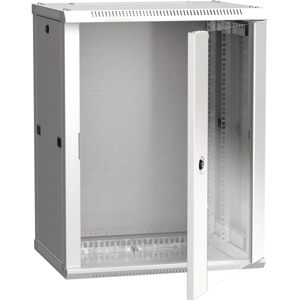 ITK Шкаф LINEA W 12U 600х450мм дверь стекло серый RAL7035