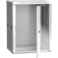 ITK Шкаф LINEA W 12U 600х450мм дверь стекло серый RAL7035