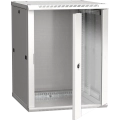 ITK Шкаф LINEA W 12U 600х600мм дверь стекло серый RAL7035