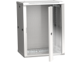 ITK Шкаф LINEA W 15U 600х450мм дверь стекло серый RAL7035