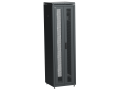 ITK LINEA N Шкаф сетевой 19" 42U 600х600мм двери передняя перфорированная задняя двустворчатая перфорированная черный