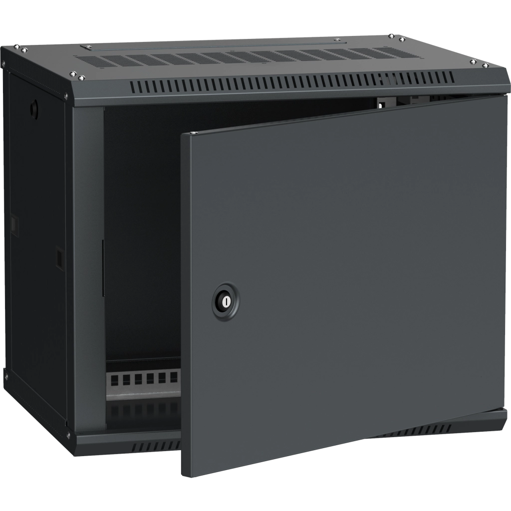 ITK Шкаф LINEA W 6U 600х450мм дверь металл черный RAL9005