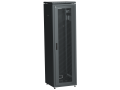 ITK LINEA N Шкаф сетевой 19" 42U 600х600мм перфорированная передняя дверь черный