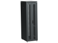 ITK LINEA N Шкаф сетевой 19" 42U 600х800мм двери передняя перфорированная задняя двустворчатая перфорированная черный