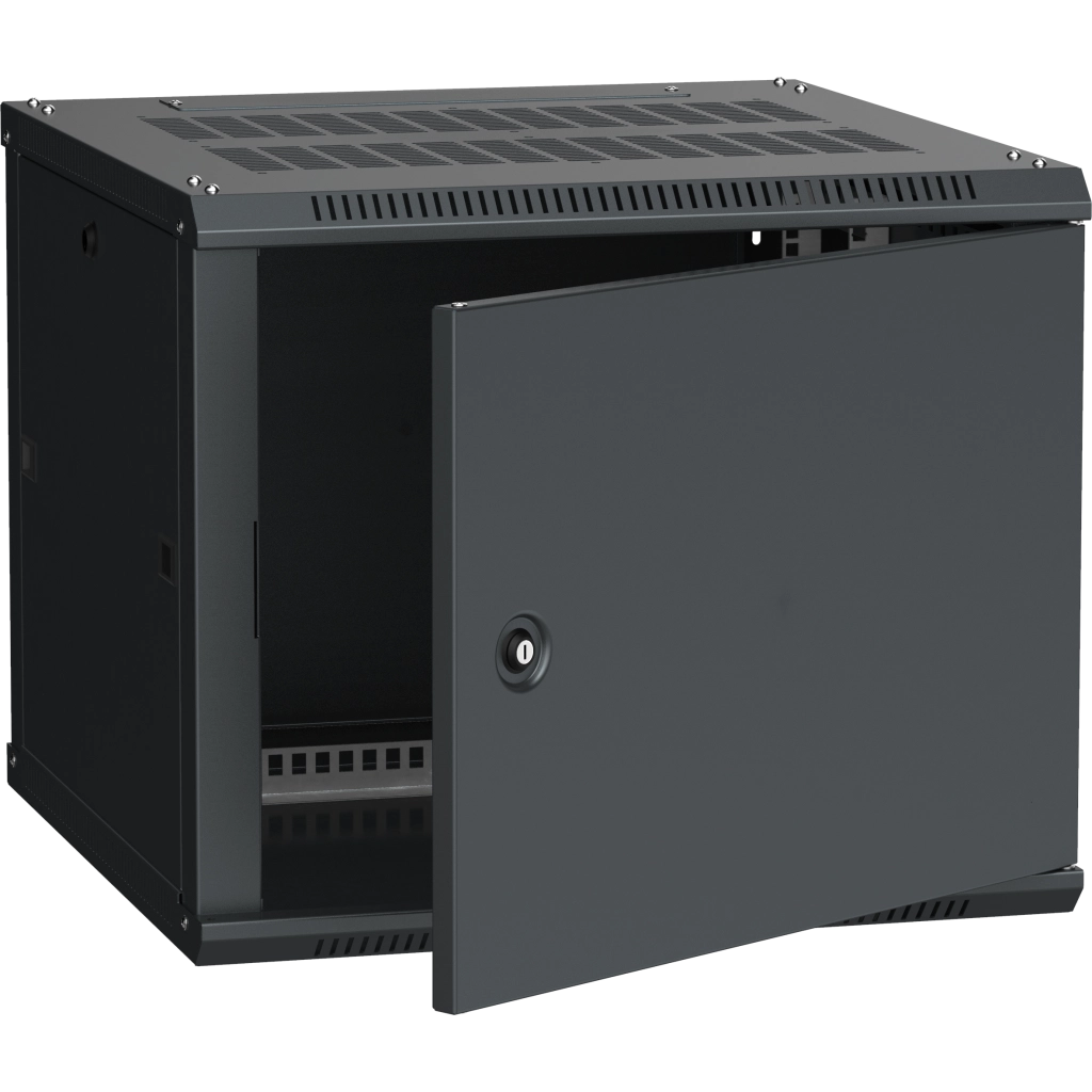 ITK Шкаф LINEA W 9U 600х600мм дверь металл черный RAL9005