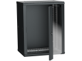 ITK Шкаф LINEA W 15U 600х450мм дверь стекло черный RAL9005