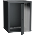 ITK Шкаф LINEA W 18U 600х600мм дверь стекло черный RAL9005