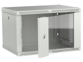 ITK LINEA W Шкаф настенный 6U 600х450мм дверь стекло серый 2.0