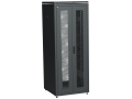 ITK LINEA N Шкаф сетевой 19" 42U 800х800мм двери передняя перфорированная задняя двустворчатая перфорированная черный