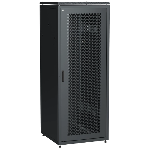 ITK LINEA N Шкаф сетевой 19" 42U 800х800мм перфорированная передняя дверь задняя металлическая черный