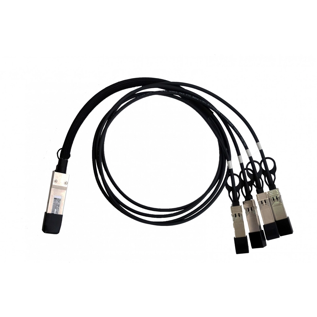 FH-DP4T30QS01, QSFP+ to 4xSFP+ DAC пассивный 1м
