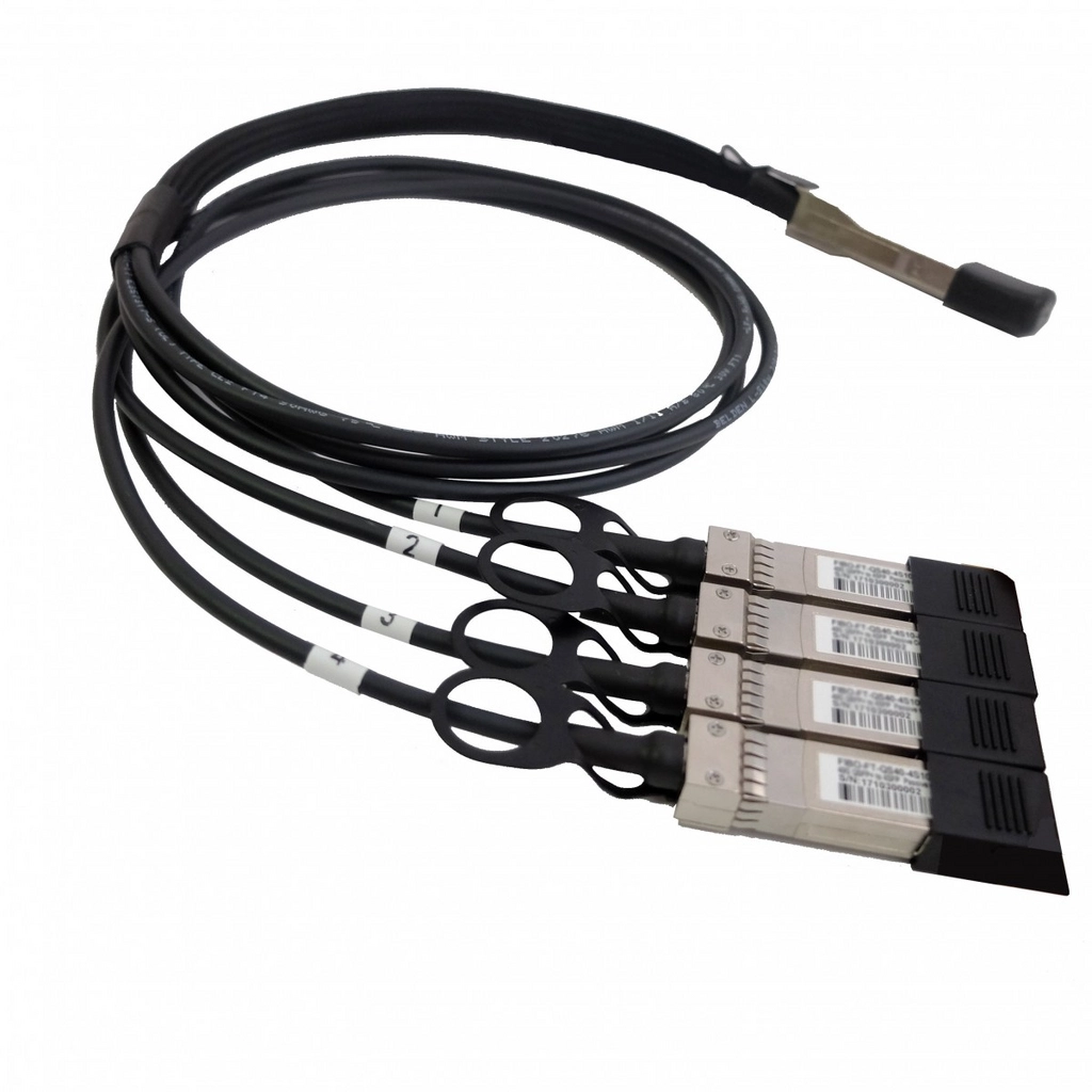 FH-DP4T30QS01, QSFP+ to 4xSFP+ DAC пассивный 1м