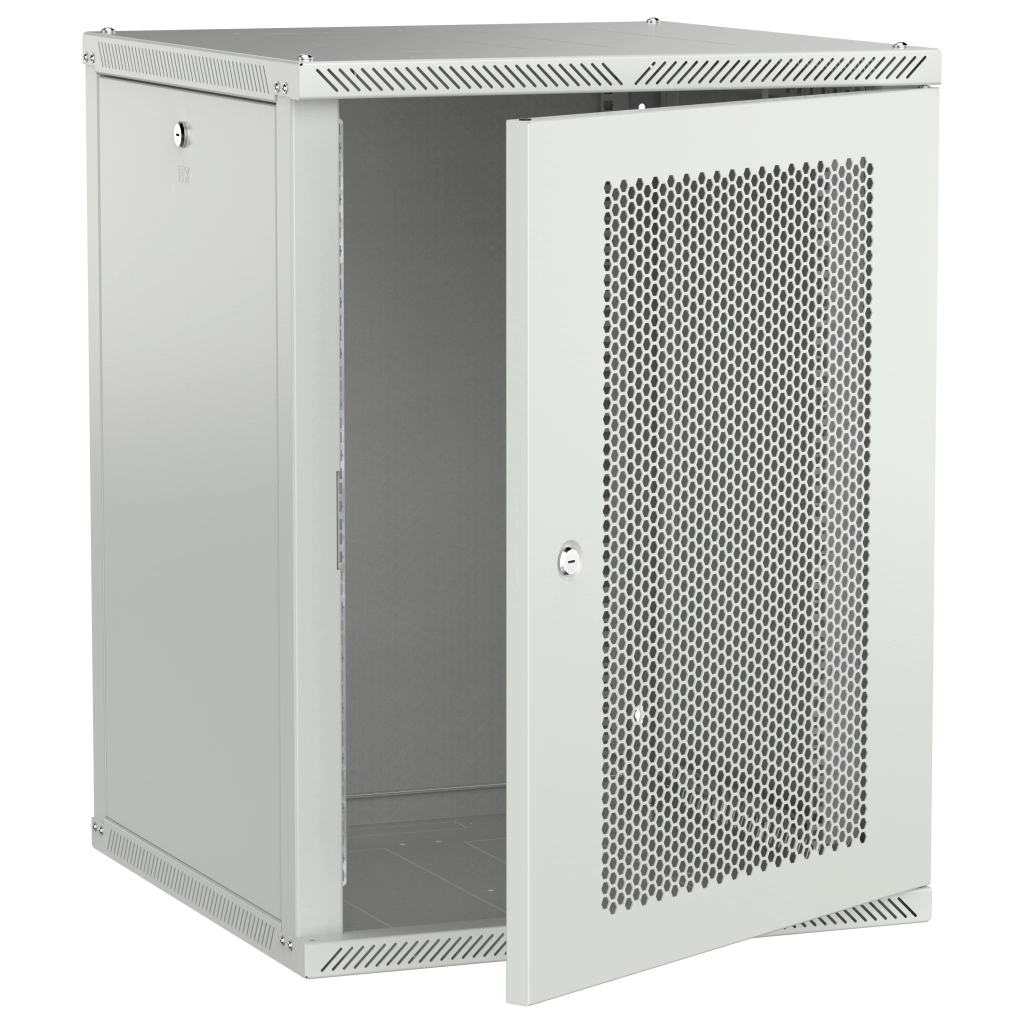 ITK LINEA W Шкаф настенный 15U 600х600мм дверь перфорированная серый 2.0