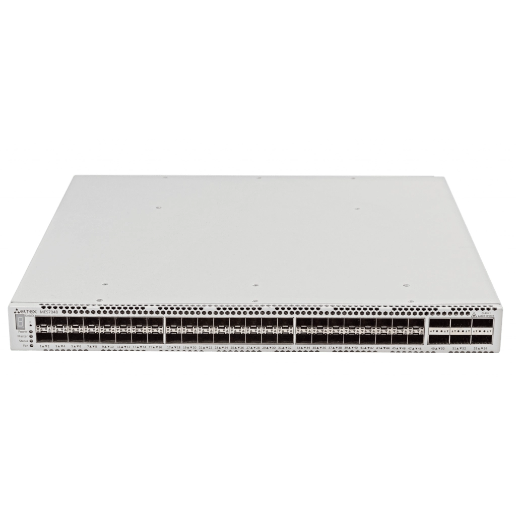 MES7048 Eltex | Коммутатор 48 портов SFP+, 6 портов QSFP+