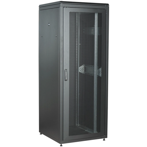ITK LINEA N Шкаф сетевой 19" 47U 800х800мм перфорированная передняя дверь задняя металлическая черный