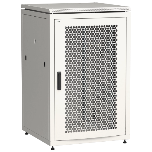 ITK LINEA N Шкаф сетевой 19" 18U 800х800мм перфорированная передняя дверь задняя металлическая серый