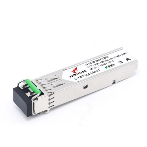 FH-S5512CDL200, 200 км SFP модуль 1.25G, 2 волокна, 1550 нм, DDM, LC