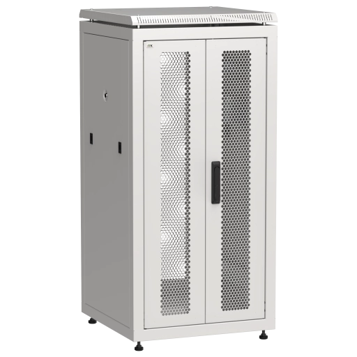 ITK LINEA N Шкаф сетевой 19" 24U 600х600мм двери передняя перфорированная задняя двустворчатая перфорированная серый