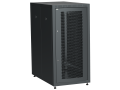 ITK LINEA E Шкаф напольный сетевой 19" 24U 600х1000мм перфорированная передняя дверь задняя металлическая черный
