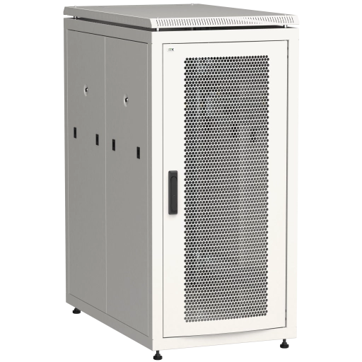 ITK LINEA N Шкаф сетевой 19" 28U 600х1000мм перфорированная передняя дверь серый